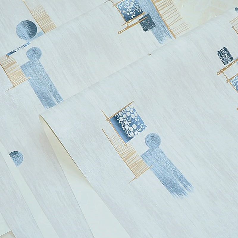 Smooth Pastel Color Wallpaper Modern Geometric Pattern Wall Covering, 31' x 20.5" Clearhalo 'Modern wall decor' 'Modern' 'Wallpaper' Wall Decor' 1276708