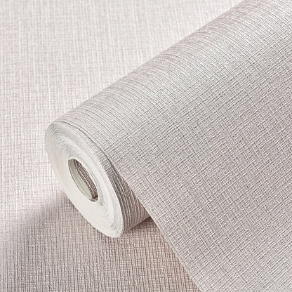 Plain Wallpaper Roll Minimalistic Grassweave Wall Covering in Pastel Color, 33' x 20.5" Purple-Pink Clearhalo 'Modern wall decor' 'Modern' 'Wallpaper' Wall Decor' 1276874