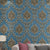 3D Embossed Adhesive Wallpaper Vintage Medallion Patterned Wall Art for Living Room, Easy to Remove Royal Blue Clearhalo 'Vintage wall decor' 'Vintage' 'Wallpaper' Wall Decor' 1277280