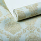 Nostalgic Damask Wallpaper Roll 3D Embossed Waterproof Light-Color Wall Decor for Bedroom Clearhalo 'Vintage wall decor' 'Vintage' 'Wallpaper' Wall Decor' 1277394