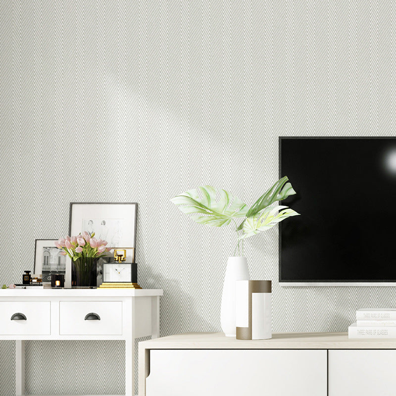 Neat Herringbone Woven Wallpaper Roll for Bedroom Solid Wall Art, 33' L x 20.5" W Sand Clearhalo 'Modern wall decor' 'Modern' 'Wallpaper' Wall Decor' 1277585