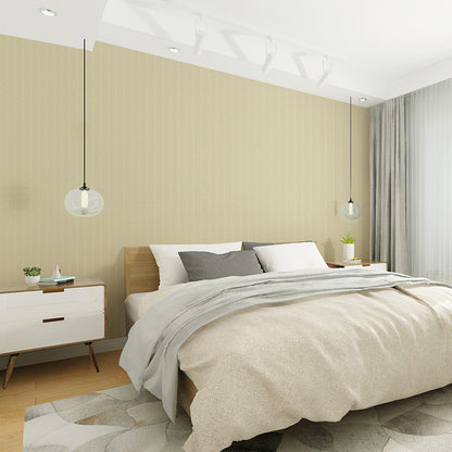 Neat Herringbone Woven Wallpaper Roll for Bedroom Solid Wall Art, 33' L x 20.5" W Brown Clearhalo 'Modern wall decor' 'Modern' 'Wallpaper' Wall Decor' 1277588