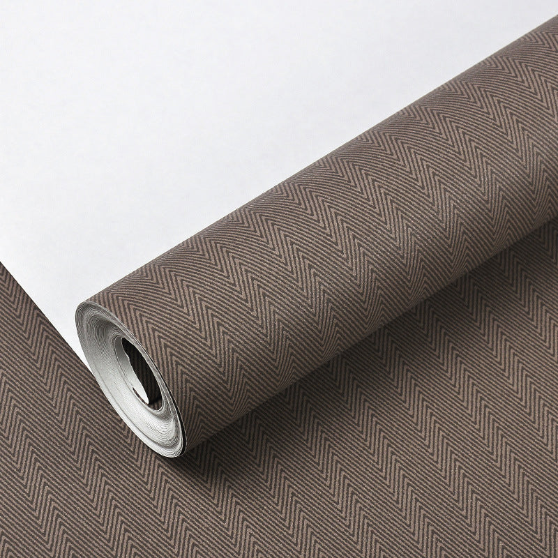 Neat Herringbone Woven Wallpaper Roll for Bedroom Solid Wall Art, 33' L x 20.5" W Clearhalo 'Modern wall decor' 'Modern' 'Wallpaper' Wall Decor' 1277592