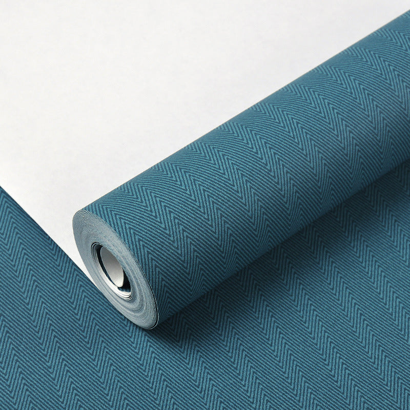 Neat Herringbone Woven Wallpaper Roll for Bedroom Solid Wall Art, 33' L x 20.5" W Clearhalo 'Modern wall decor' 'Modern' 'Wallpaper' Wall Decor' 1277595