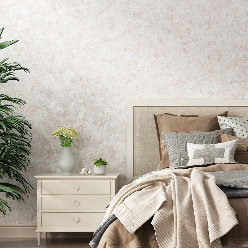 Floral Print Wallpaper Roll Soft Color Modernist Wall Art for Living Room, 33' x 20.5" White-Gray Clearhalo 'Modern wall decor' 'Modern' 'Wallpaper' Wall Decor' 1277604