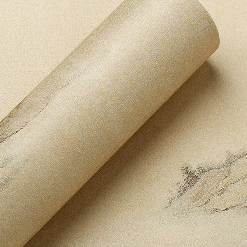 Chinese Ink Painting Hills Wallpaper Light-Color Moisture Resistant Wall Covering for Bedroom Clearhalo 'Modern wall decor' 'Modern' 'Wallpaper' Wall Decor' 1277648