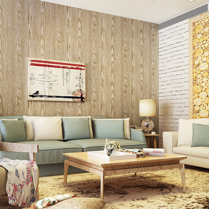 Countryside Wood Wallpaper Roll Light Color Living Room Wall Decor, 33' L x 20.5" W Brown Clearhalo 'Country wall decor' 'Rustic' 'Wallpaper' Wall Decor' 1277725