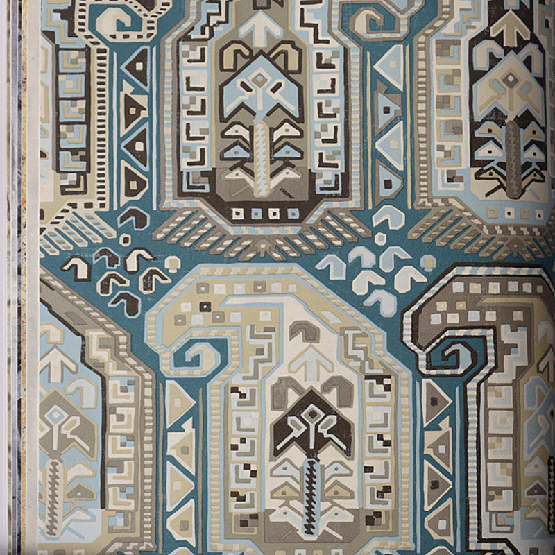 Boho Chic Tribal Pattern Wallpaper for Living Room 57.1-sq ft Wall Covering in Multi Color Clearhalo 'Wall Decor' 'Wallpaper' 1277742