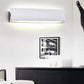 Modernism Style Linear Wall Light Sconce Aluminum Warm/White Light LED Living Room Wall Lamp in White, 7"/14" Wide Clearhalo 'Cast Iron' 'Glass' 'Industrial' 'Modern wall lights' 'Modern' 'Tiffany' 'Traditional wall lights' 'Wall Lamps & Sconces' 'Wall Lights' Lighting' 128155