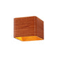 Cube Wall Sconce Light Modern Wooden 1-Light Living Room Wall Mounted Up and Down Lighting Fixture in Warm/White Light Clearhalo 'Wall Lamps & Sconces' 'Wall Lights' Lighting' 128181