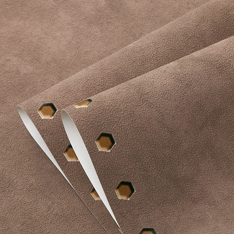 Steampunk Pierced Metal Solid Wallpaper Dark Color Moisture Resistant Wall Decor for Bedroom Clearhalo 'Industrial wall decor' 'Industrial' 'Wallpaper' Wall Decor' 1283140