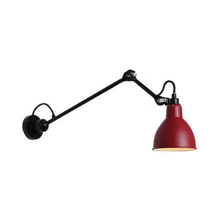 Black/Gray Domed Wall Sconce Light Modern 1 Head Metallic Wall Lamp with Adjustable Arm, 23.5"+8"/16"+8" Length Arm Clearhalo 'Cast Iron' 'Glass' 'Industrial' 'Modern wall lights' 'Modern' 'Tiffany' 'Traditional wall lights' 'Wall Lamps & Sconces' 'Wall Lights' Lighting' 128361