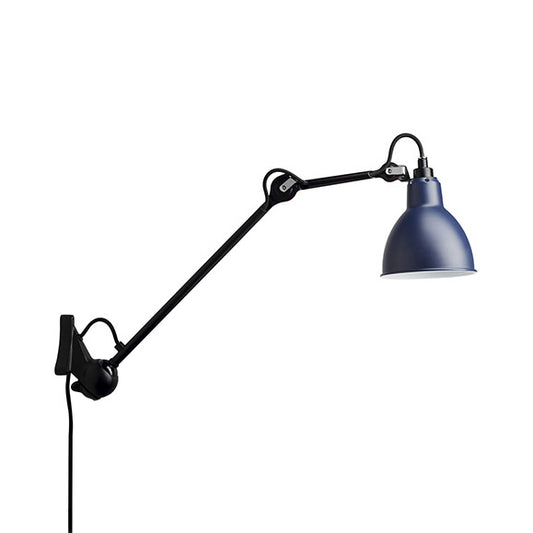 Black/Gray Domed Wall Sconce Light Modern 1 Head Metallic Wall Lamp with Adjustable Arm, 23.5"+8"/16"+8" Length Arm Grey Clearhalo 'Cast Iron' 'Glass' 'Industrial' 'Modern wall lights' 'Modern' 'Tiffany' 'Traditional wall lights' 'Wall Lamps & Sconces' 'Wall Lights' Lighting' 128367