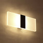 Oval/Rectangular/Convex Wall Sconce Modern 8"/10.5" Wide LED Acrylic Wall Lighting Fixture in Warm/White/Natural Light Black Rectangle Clearhalo 'Modern wall lights' 'Modern' 'Wall Lamps & Sconces' 'Wall Lights' Lighting' 128432