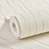 Self-Adhesive Stripes Wallpaper Roll Light-Color Simplicity Wall Decor for Bedroom, Easy to Remove Clearhalo 'Modern wall decor' 'Modern' 'Wallpaper' Wall Decor' 1284708