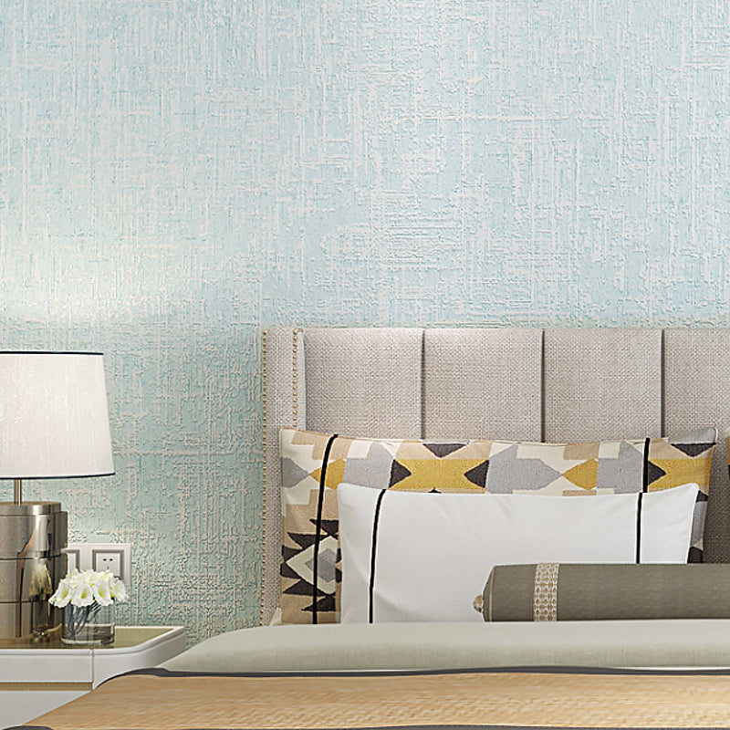 Textured Pastel Color Wallpaper Minimalistic Solid Adhesive Wall Art, Removable, 10' L x 20.5" W Light Blue Clearhalo 'Modern wall decor' 'Modern' 'Wallpaper' Wall Decor' 1284720