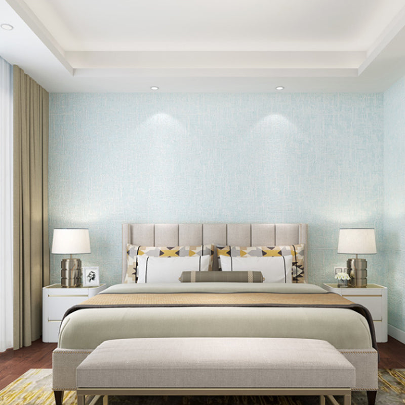 Textured Pastel Color Wallpaper Minimalistic Solid Adhesive Wall Art, Removable, 10' L x 20.5" W Clearhalo 'Modern wall decor' 'Modern' 'Wallpaper' Wall Decor' 1284721