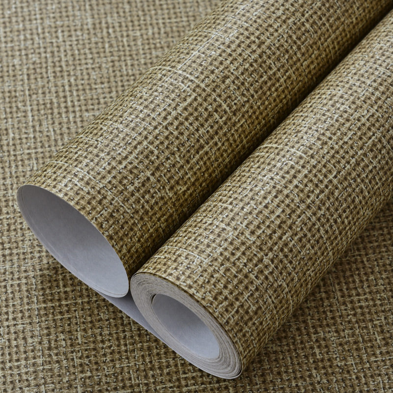 Crisscrossed Rattan Effect Wallpaper Light-Color Japanese Wall Decor for Bedroom Clearhalo 'Wall Decor' 'Wallpaper' 1284826