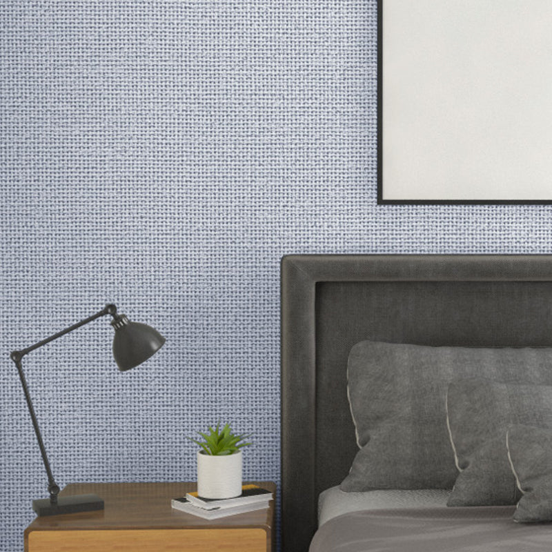 Crisscrossed Rattan Effect Wallpaper Light-Color Japanese Wall Decor for Bedroom Gray-White Clearhalo 'Wall Decor' 'Wallpaper' 1284834