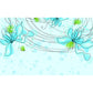 Whole Flower Wall Paper Mural Art Deco Lovely Bubbles Wall Covering in Blue and Green Clearhalo 'Wall Decor' 'Wall Mural' 1285450