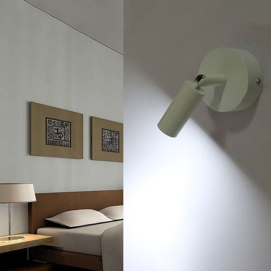 White Tube Wall Light with/without Switch Modern Style LED Metal Wall Sconce Lighting in Warm/White Light White No Switch Clearhalo 'Cast Iron' 'Glass' 'Industrial' 'Modern wall lights' 'Modern' 'Tiffany' 'Traditional wall lights' 'Wall Lamps & Sconces' 'Wall Lights' Lighting' 128683