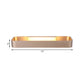 Rectangular Living Room Wall Sconce Fixture Aluminum 12"/16" Dia LED Minimalism Wall Mounted Lamp in Black/White Clearhalo 'Cast Iron' 'Glass' 'Industrial' 'Modern wall lights' 'Modern' 'Tiffany' 'Traditional wall lights' 'Wall Lamps & Sconces' 'Wall Lights' Lighting' 128716