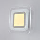 Triangle/Round/Square Corridor Wall Sconce Lighting Acrylic LED Simplicity Wall Lamp in Warm/White White Square Clearhalo 'Modern wall lights' 'Modern' 'Wall Lamps & Sconces' 'Wall Lights' Lighting' 128875