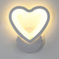 Simple Triangle/Oval/Teardrop Wall Sconce Light Acrylic LED Corridor Wall Light Fixture in Warm/White White Warm Loving Heart Clearhalo 'Modern wall lights' 'Modern' 'Wall Lamps & Sconces' 'Wall Lights' Lighting' 128910