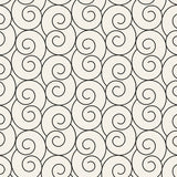 Minimalist Spiral Seamless Wall Murals in Black-White Stain Resistant Wall Decor for Bedroom