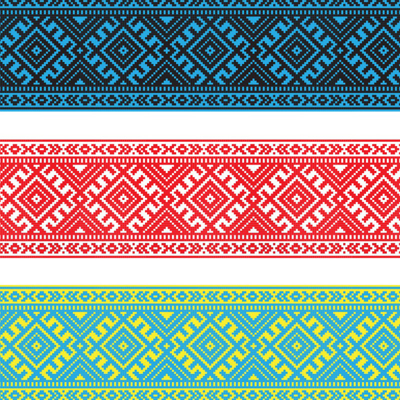 Boho Chic Seamless Belt Mural Wallpaper for Living Room Customized Wall Decor in Red-Blue-Green Clearhalo 'Wall Decor' 'Wall Mural' 1289249