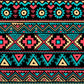 Boho-Chic Seamless Pattern Murals Red-Yellow-Green Bedroom Wall Covering, Custom Print Clearhalo 'Wall Decor' 'Wall Mural' 1289319