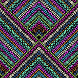 Illustration Triangle Murals for Accent Wall Seamless Pattern Wall Covering in Rose Red-Blue-Green, Waterproof Clearhalo 'Wall Decor' 'Wall Mural' 1289449