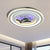 Round/Square Great Room Flushmount Lighting Modern Crystal LED White Close to Ceiling Lamp White Round Clearhalo 'Ceiling Lights' 'Close To Ceiling Lights' 'Close to ceiling' 'Flush mount' Lighting' 1289616