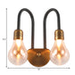 Clear Glass Bulb Wall Lighting Contemporary 1/2/3 Lights Led Wall Sconce Light in Brass with Curved Arm Clearhalo 'Cast Iron' 'Glass' 'Industrial' 'Modern wall lights' 'Modern' 'Tiffany' 'Traditional wall lights' 'Wall Lamps & Sconces' 'Wall Lights' Lighting' 129026