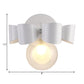 Clear Glass Round Wall Lamp Contemporary 1 Light White Wall Mounted Light Fixture with Bow Design Clearhalo 'Cast Iron' 'Glass' 'Industrial' 'Modern wall lights' 'Modern' 'Tiffany' 'Traditional wall lights' 'Wall Lamps & Sconces' 'Wall Lights' Lighting' 129054