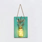 Clear Glass Jar Wall Lamp Modern Plant Decor String Light with Green Wooden Backplate Green Glossogyne Tenuifolia Clearhalo 'Wall Lamps & Sconces' 'Wall Lights' Lighting' 129157