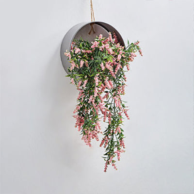 Nordic Floral Wall String Light with Hanging Rope Metal Base Fairy Light for Cafe Tea Shop Colorful Flower Clearhalo 'Wall Lamps & Sconces' 'Wall Lights' Lighting' 129178