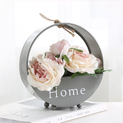 Nordic Floral Wall String Light with Hanging Rope Metal Base Fairy Light for Cafe Tea Shop Rose Clearhalo 'Wall Lamps & Sconces' 'Wall Lights' Lighting' 129180