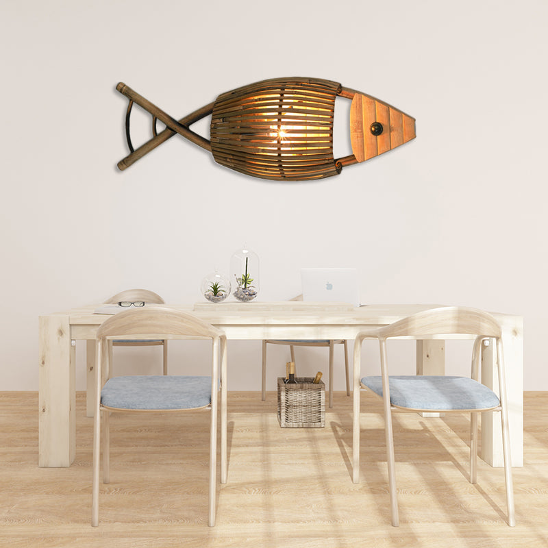 Tropical Inspired Lighting Tropical Style Fish Design Wall Mount Light