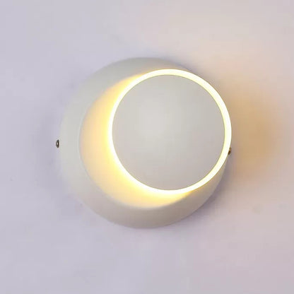 Acrylic Bowl Shade Wall Light Simple Style LED Sconce Light for Study Room White Clearhalo 'Wall Lamps & Sconces' 'Wall Lights' Lighting' 129414