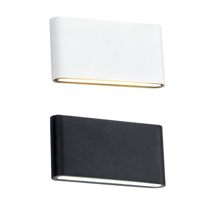 Black/White Rectangular Wall Washer Light Modern Stylish Warm/White Light LED Aluminum Wall Sconce for Hallway, 4.5"/7" W Clearhalo 'Cast Iron' 'Glass' 'Industrial' 'Modern wall lights' 'Modern' 'Tiffany' 'Traditional wall lights' 'Wall Lamps & Sconces' 'Wall Lights' Lighting' 129431