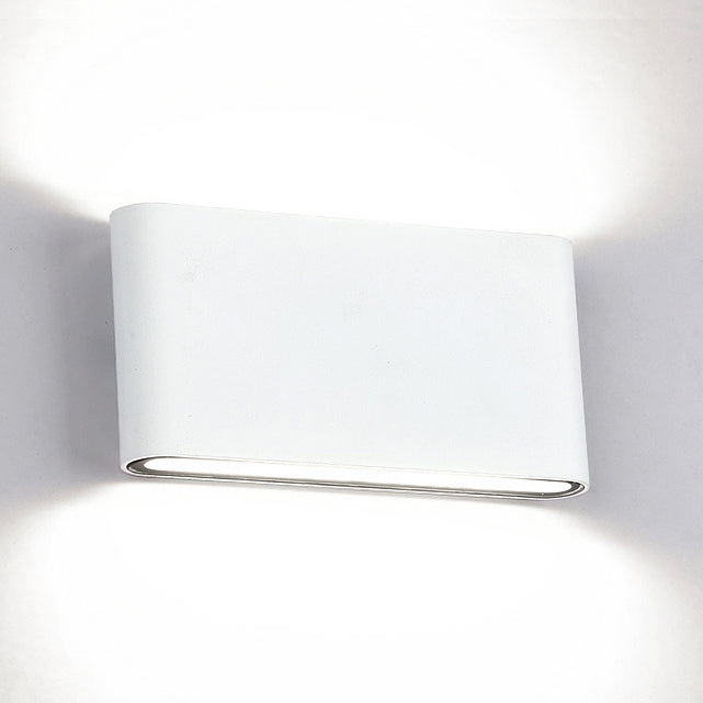 Black/White Rectangular Wall Washer Light Modern Stylish Warm/White Light LED Aluminum Wall Sconce for Hallway, 4.5"/7" W White Clearhalo 'Cast Iron' 'Glass' 'Industrial' 'Modern wall lights' 'Modern' 'Tiffany' 'Traditional wall lights' 'Wall Lamps & Sconces' 'Wall Lights' Lighting' 129436