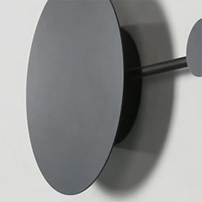 27.5"/39" Wide Black/White Round LED Wall Lamp Simplicity LED Acrylic Sconce Light Fixture in Warm/White Light with Hangers Clearhalo 'Modern wall lights' 'Modern' 'Wall Lamps & Sconces' 'Wall Lights' Lighting' 130004