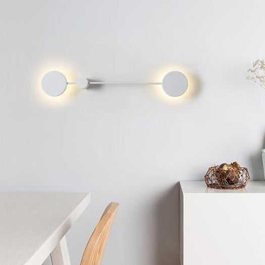 Simple LED Wall Sconce with Acrylic Shade Black/White Molecule Sconce Light Fixture in Warm/White Light Clearhalo 'Modern wall lights' 'Modern' 'Wall Lamps & Sconces' 'Wall Lights' Lighting' 130008