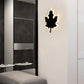 Maple Leaf Sconce Light Simplicity Acrylic LED White/Black Wall Light Fixture in Warm/White Light Clearhalo 'Cast Iron' 'Glass' 'Industrial' 'Modern wall lights' 'Modern' 'Tiffany' 'Traditional wall lights' 'Wall Lamps & Sconces' 'Wall Lights' Lighting' 131529