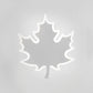 Maple Leaf Sconce Light Simplicity Acrylic LED White/Black Wall Light Fixture in Warm/White Light White White Clearhalo 'Cast Iron' 'Glass' 'Industrial' 'Modern wall lights' 'Modern' 'Tiffany' 'Traditional wall lights' 'Wall Lamps & Sconces' 'Wall Lights' Lighting' 131533