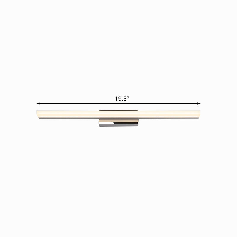 Ultra-Thin Vanity Lamp Nordic Acrylic 16"/20" Dia LED Indoor Sconce Light Fixture in Silver, Warm/White Light Clearhalo 'Cast Iron' 'Glass' 'Industrial' 'Modern wall lights' 'Modern' 'Tiffany' 'Traditional wall lights' 'Vanity Lights' 'Wall Lights' Lighting' 131946
