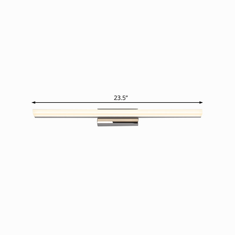 Ultra-Thin Vanity Lamp Nordic Acrylic 16"/20" Dia LED Indoor Sconce Light Fixture in Silver, Warm/White Light Clearhalo 'Cast Iron' 'Glass' 'Industrial' 'Modern wall lights' 'Modern' 'Tiffany' 'Traditional wall lights' 'Vanity Lights' 'Wall Lights' Lighting' 131947