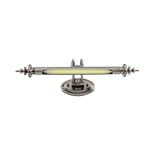 Polished Nickel Linear Vanity Wall Sconce Modern 18"/29.5" W LED Metal Wall Lighting Fixture in Warm/White Light Clearhalo 'Cast Iron' 'Glass' 'Industrial' 'Modern wall lights' 'Modern' 'Tiffany' 'Traditional wall lights' 'Vanity Lights' 'Wall Lights' Lighting' 132018