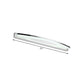 Modernism Slim Metal Vanity Lighting with Oval Shade 15"/21" Dia LED Wall Light Sconce in Chrome, Warm/White Light Clearhalo 'Modern wall lights' 'Modern' 'Vanity Lights' 'Wall Lights' Lighting' 132130